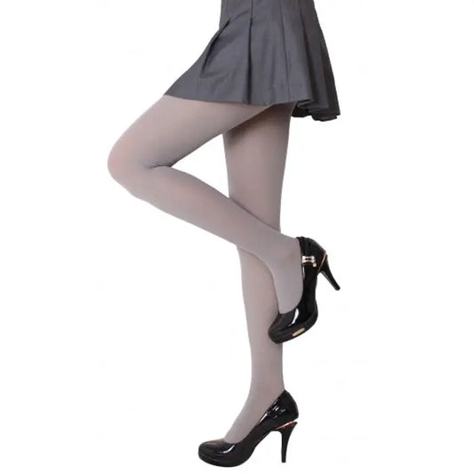 Ultra soft ultra shine waist to sheer grey women pantyhose Snazzyway