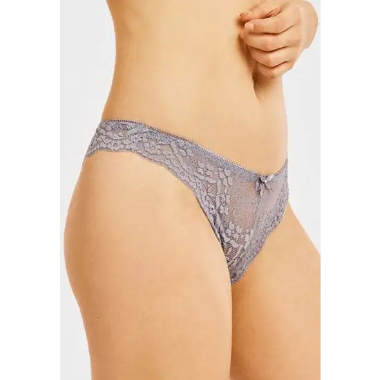 2 Pack Sexy Cheeky Back Lace Thong Panties