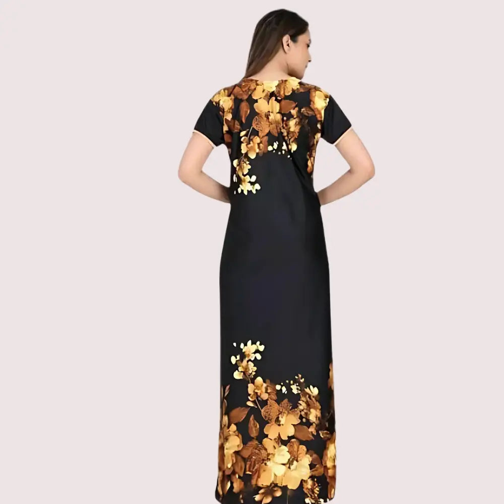 Satin Maxi Nightgown for Women Snazzyway