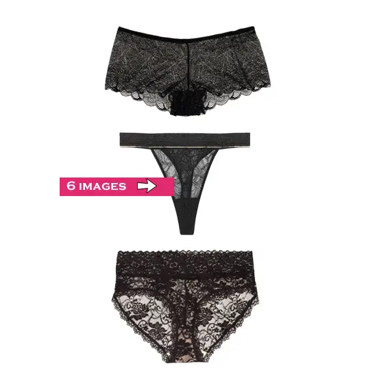 3 Pack Sensual Luxury Lace Panties