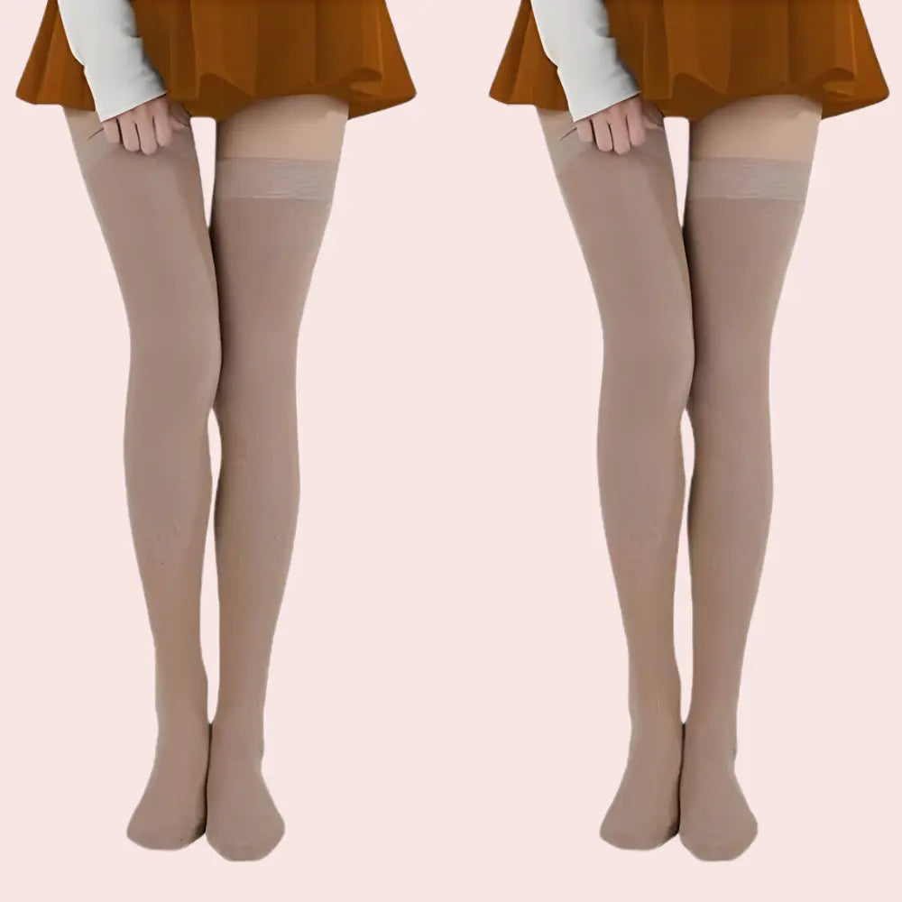 Premium Sheer Nude Stockings – Pack of 2 (Ultra Soft & Stretchable) Snazzyway