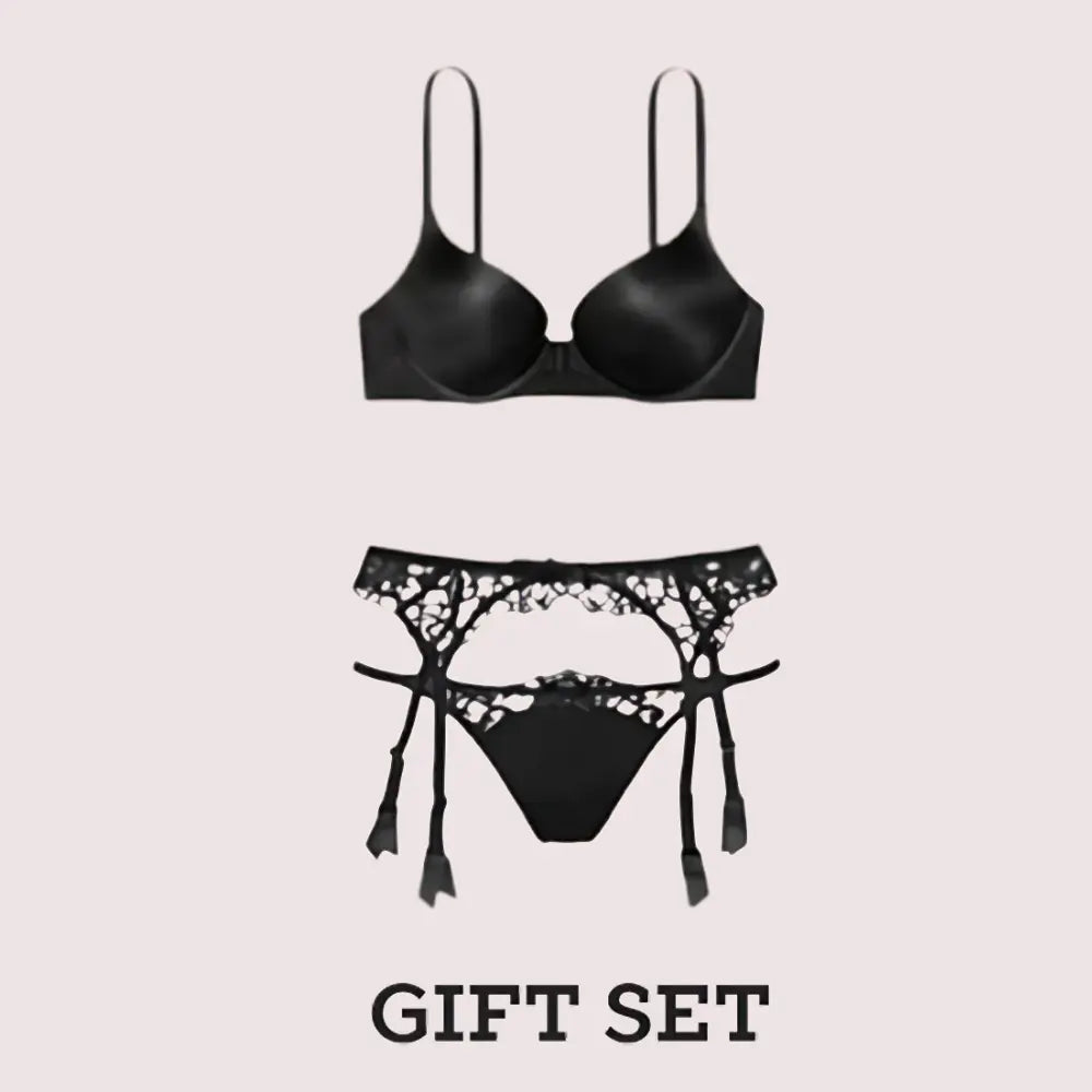 Very Sexy Value Pack Of Garter Belt & Bra Set Snazzyway