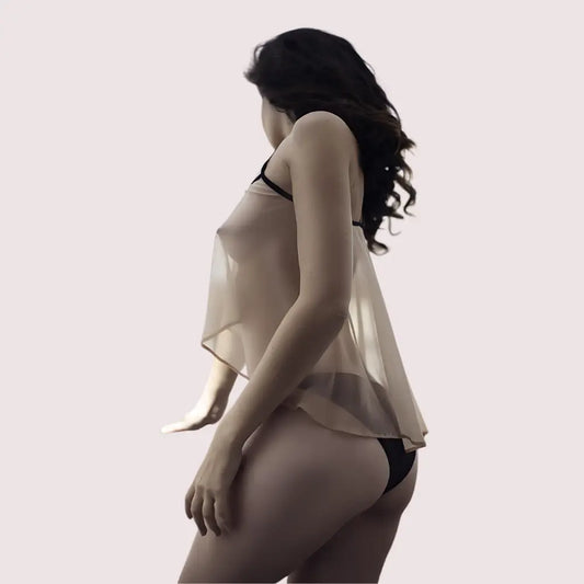 Noir Desire See-Through Cami Snazzyway