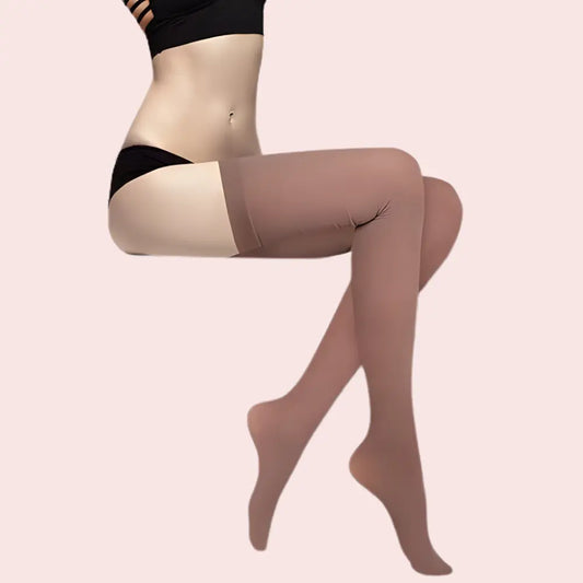 Soft Sheer Thigh-High Stockings β Pack of 2 (Brown & Grey Combo) Snazzyway