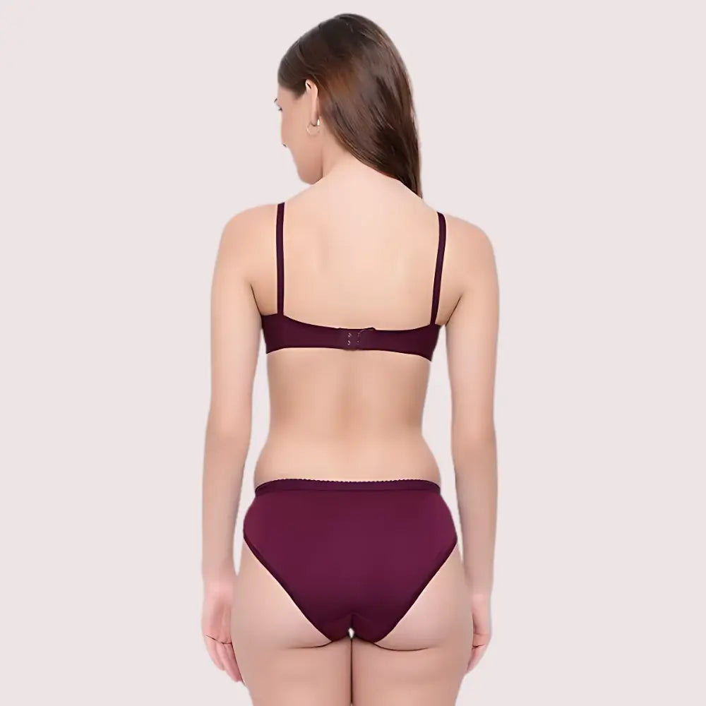 Padded Non-Wired Push-Up Bra Panty Set ( 2 Pack ) Snazzyway