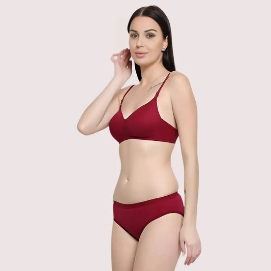 Lightly Padded Bra & Soft Cotton Panty Set (2 pack) Snazzyway