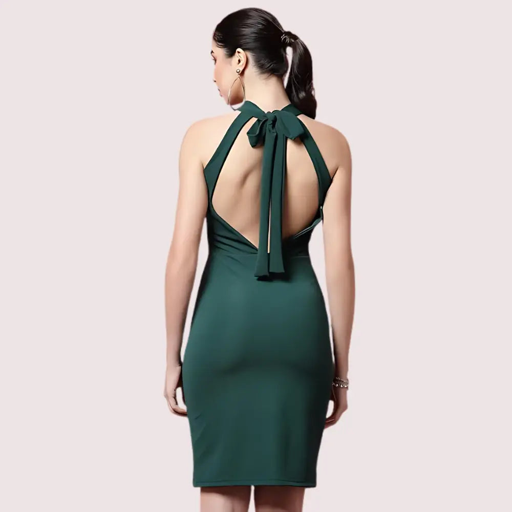 Women's Forest Green One-Piece Dress Snazzyway