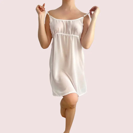 Sexy Plus Size Sheer Mesh Slip Nightwear Snazzyway