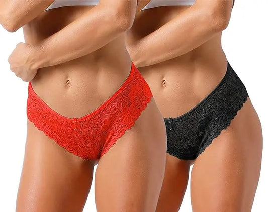Pack of 3 Stylish Women's Lace Panties Snazzyway