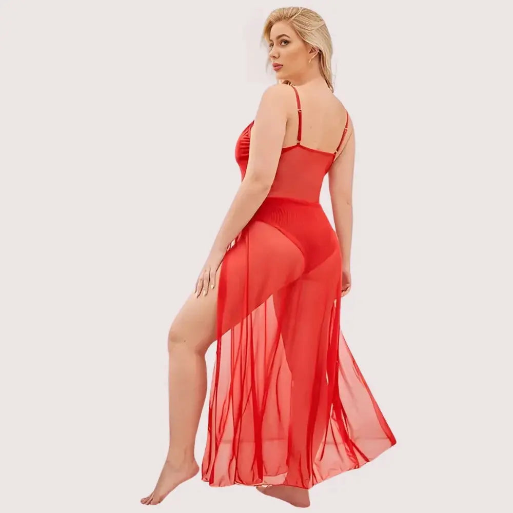 Soft Elegant Lace Seductive Nightgown Snazzyway