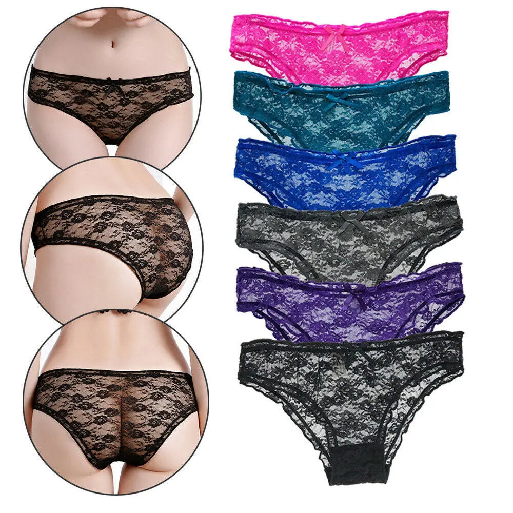 2 pack Women's Lace Stretch Hipster Panties Snazzyway