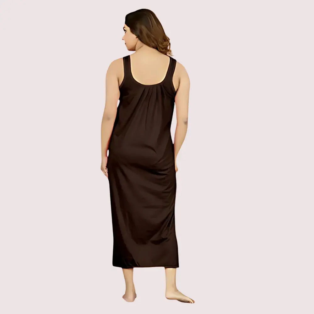 Women's Long Cotton Nightgown Slip Snazzyway