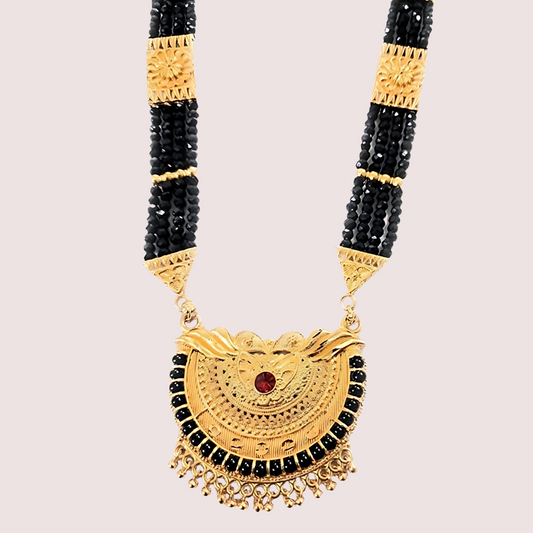 Traditional Gold Plated Pahadi Mangalsutra
