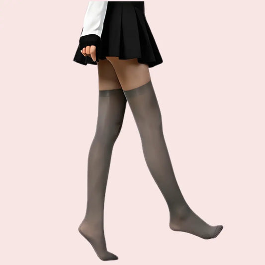 Premium Thigh-High Sheer Stockings β Pack of 2 (Grey & Nude Combo) Snazzyway
