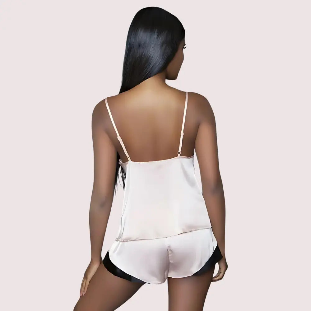 Luxe Silk Satin Cami & Shorts Set Snazzyway