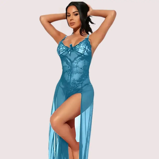 Chic Women’s Babydoll Lingerie in Blue