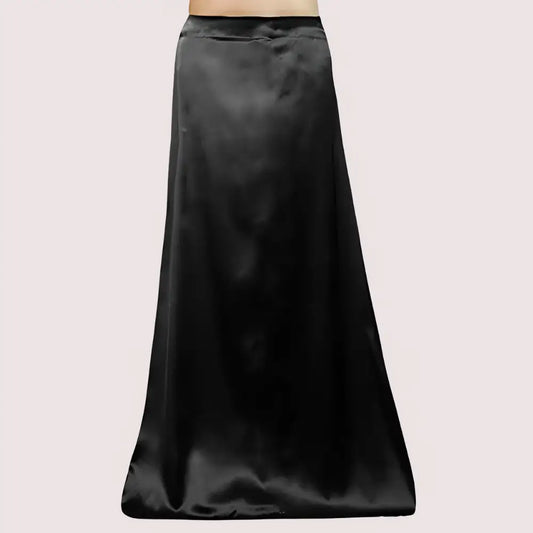 Combo Women’s Satin Petticoat Inskirt (Black Light-Beige White)