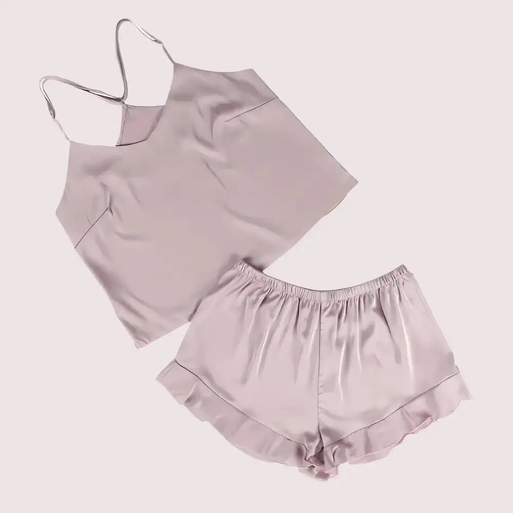 Comfortable Plus Size Cami Shorts Sleepwear Set