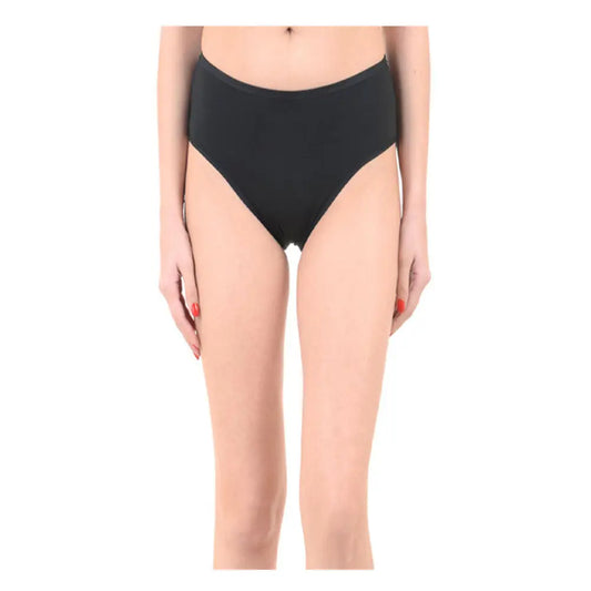 Comfy Snazzy Way Just My Size Women’s Plus Size Tagless Black Cotton Panties(Pkt of 2)