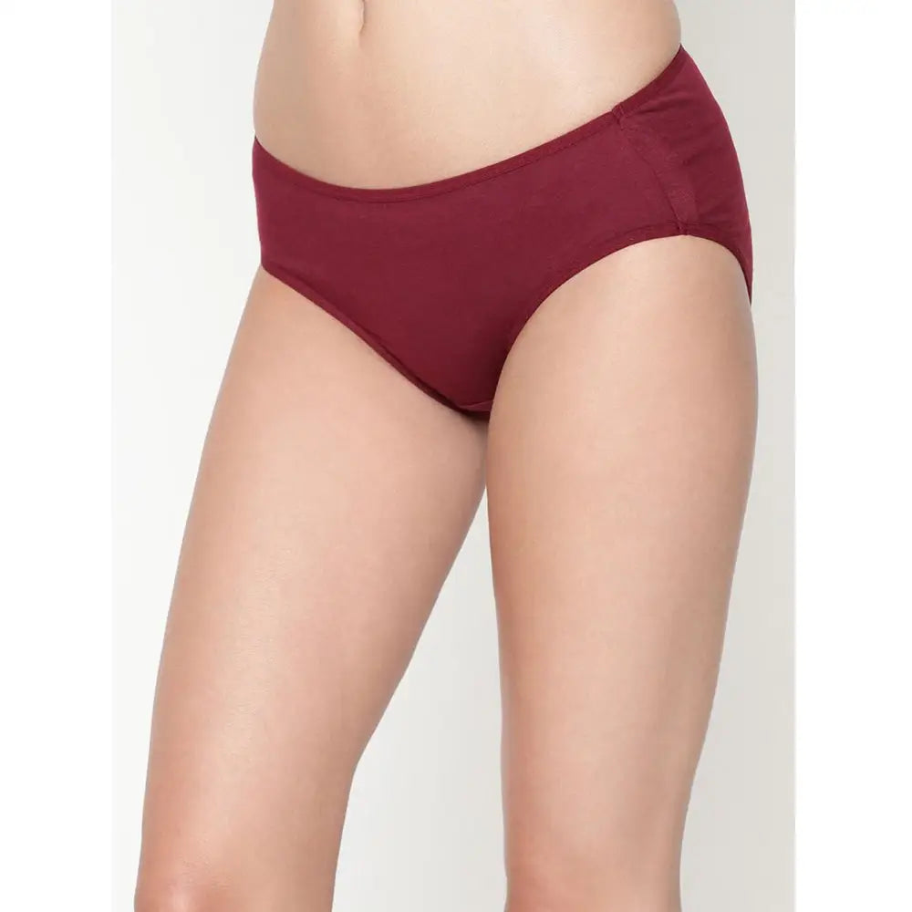 Comfy Snazzy Way Women’s Best Fitting Plus Size Maroon Cotton Panties(Pkt of 2)