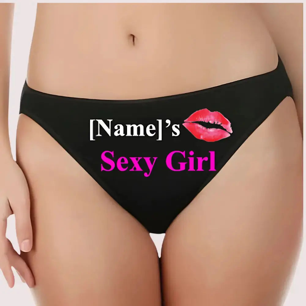 Customize Sexy Girl Cotton Mid Rise Underwear