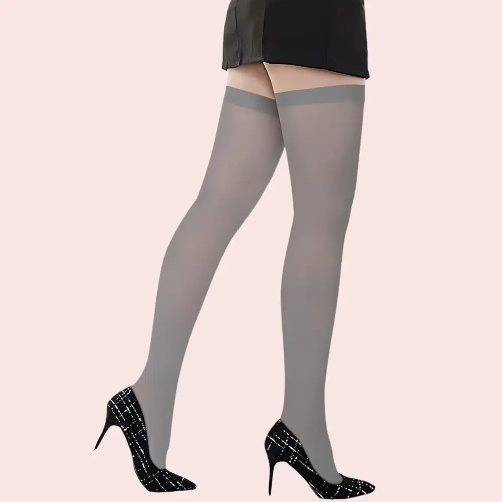 Ultra-Sheer Fashion Stockings – Pack of 2 (Nude & Grey Shades) Snazzyway