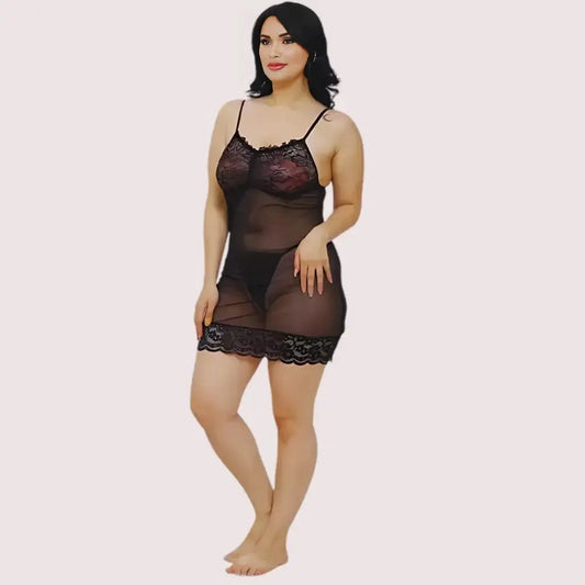 Sheer Babydoll Slip Dress for Women Snazzyway