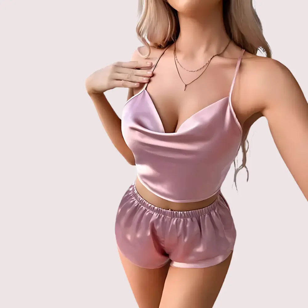 Luxury Silk Camisole & Shorts Set Snazzyway