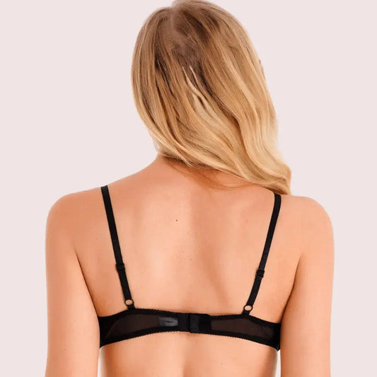 Daring & Sexy Sheer Open Cup Bralette - Boldlior