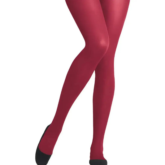 Dim dotty mesh collant women pantyhose tights - Dark Maroon / One Size