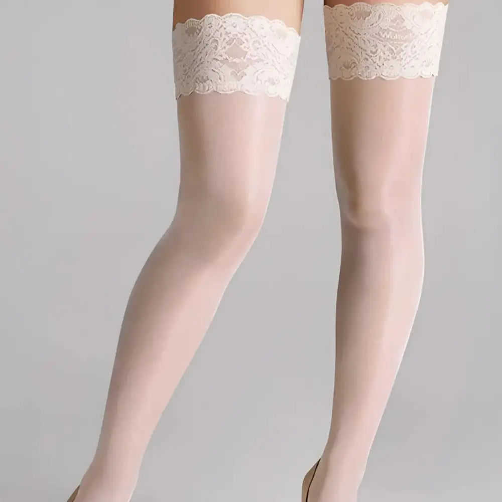 DIM souffle dair light and fresh 12 denier stockings - light beige / One Size