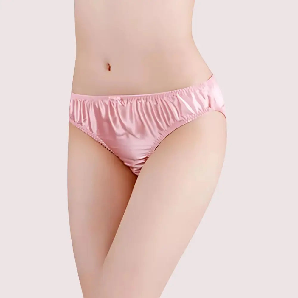 French Daina Luxury Silk Panties Cheeky Bow Gift Box