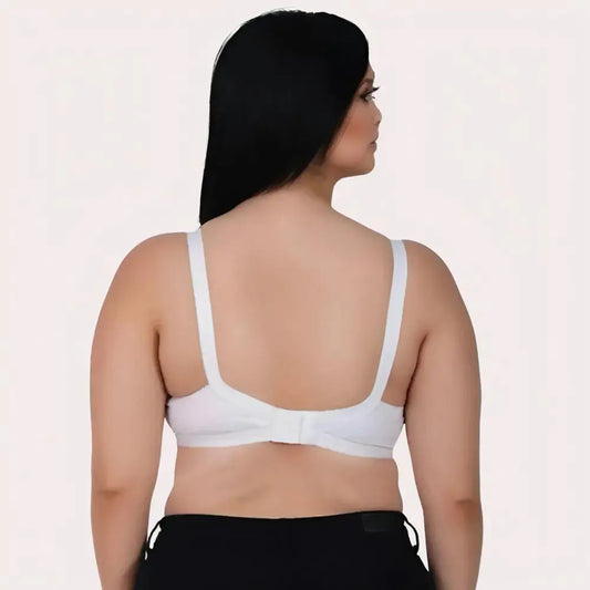 PureBreeze 4-Pack β White Cotton Bras for Summers Snazzyway