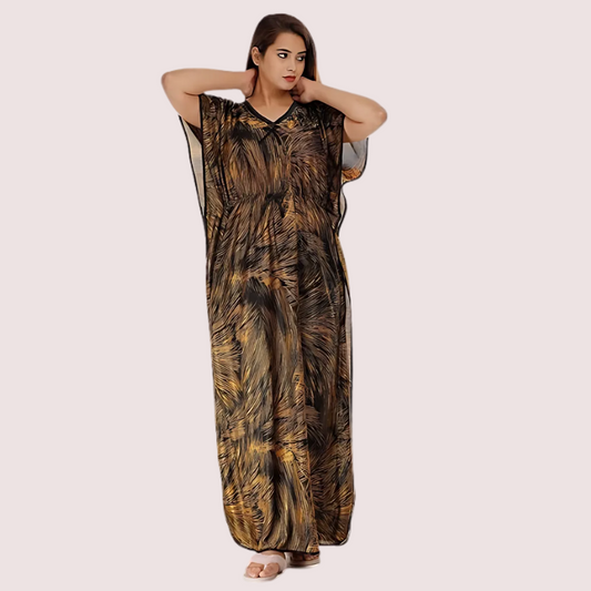 Printed Satin Nightie for Girls/Women