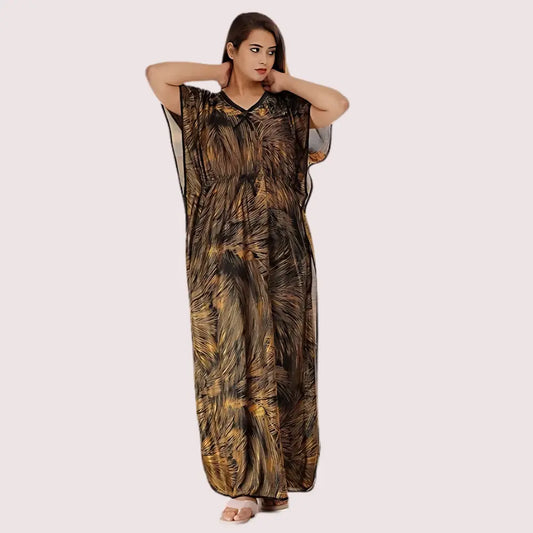 Printed Satin Nightie for Girls/Women Snazzyway