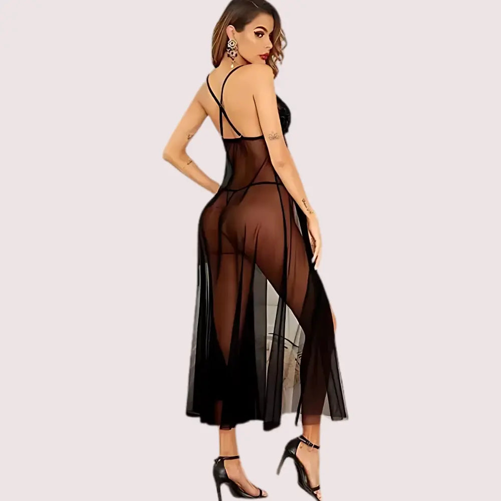 Moonlit Elegance Babydoll Nightwear Snazzyway