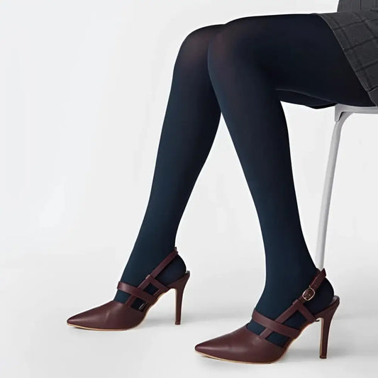 Kayser 20 deniers lycra silky pantyhose tights - Blue / One Size