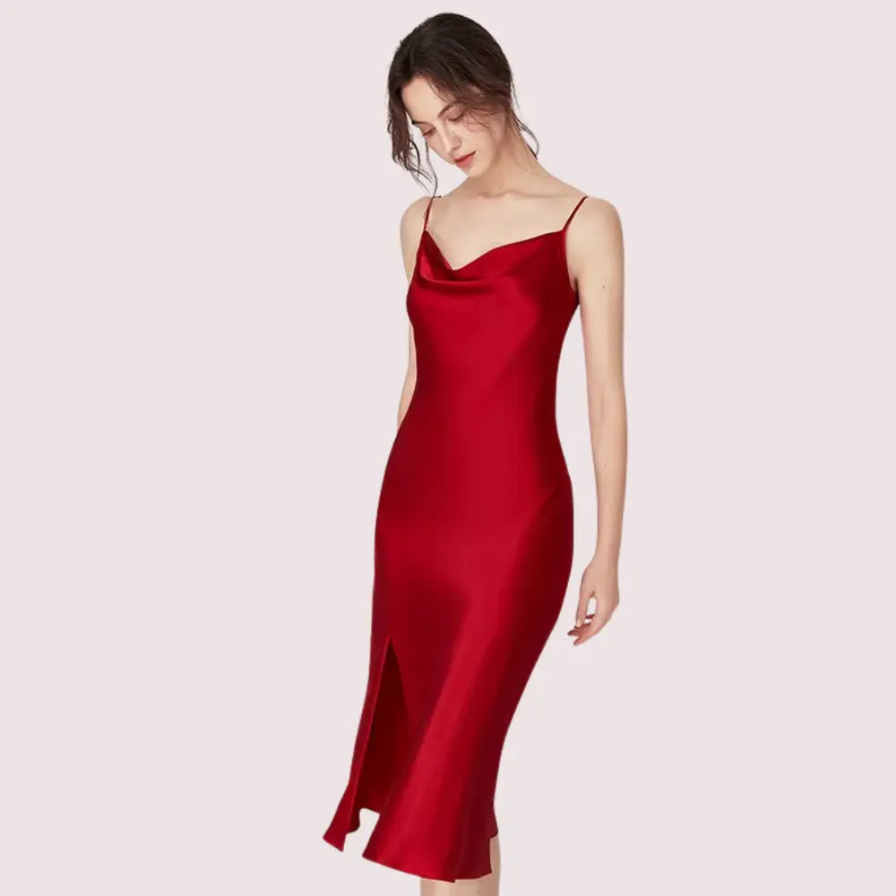 Luxurious Women’s Silk Satin Sleepwear Nightdress