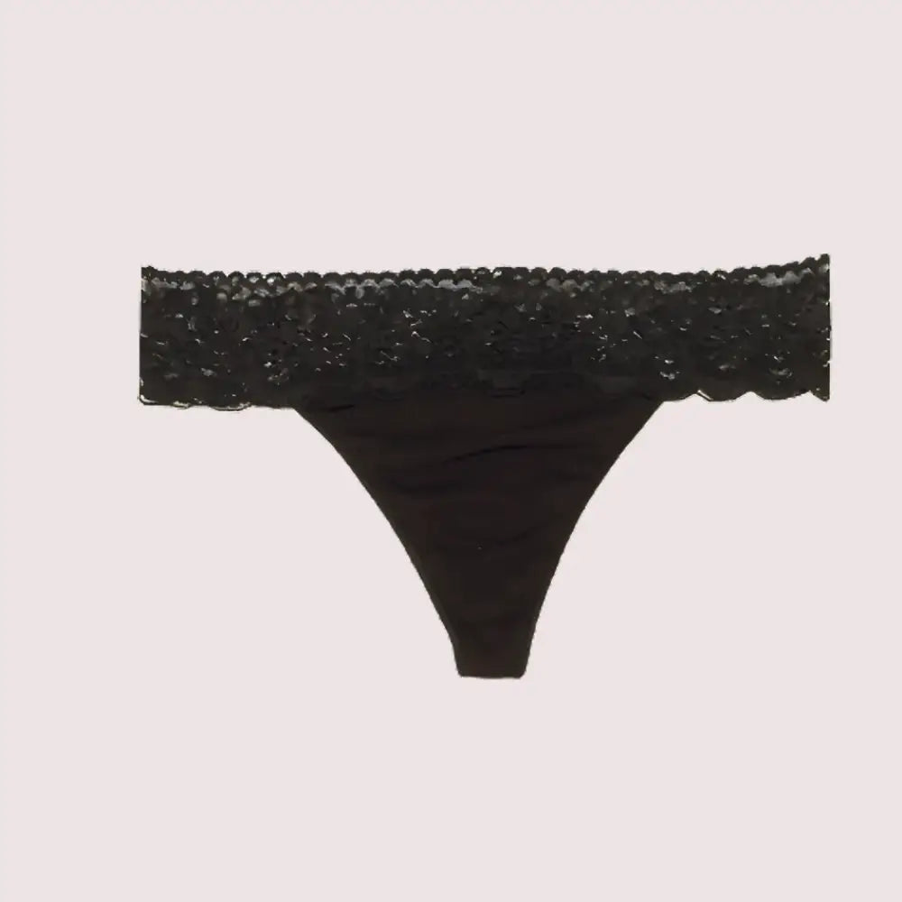 No Secret Low Rise ’V’ Shape Lace Thong Panty