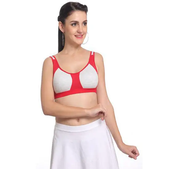 ’Non’ padded medium impact Sports bra (2 Pack)