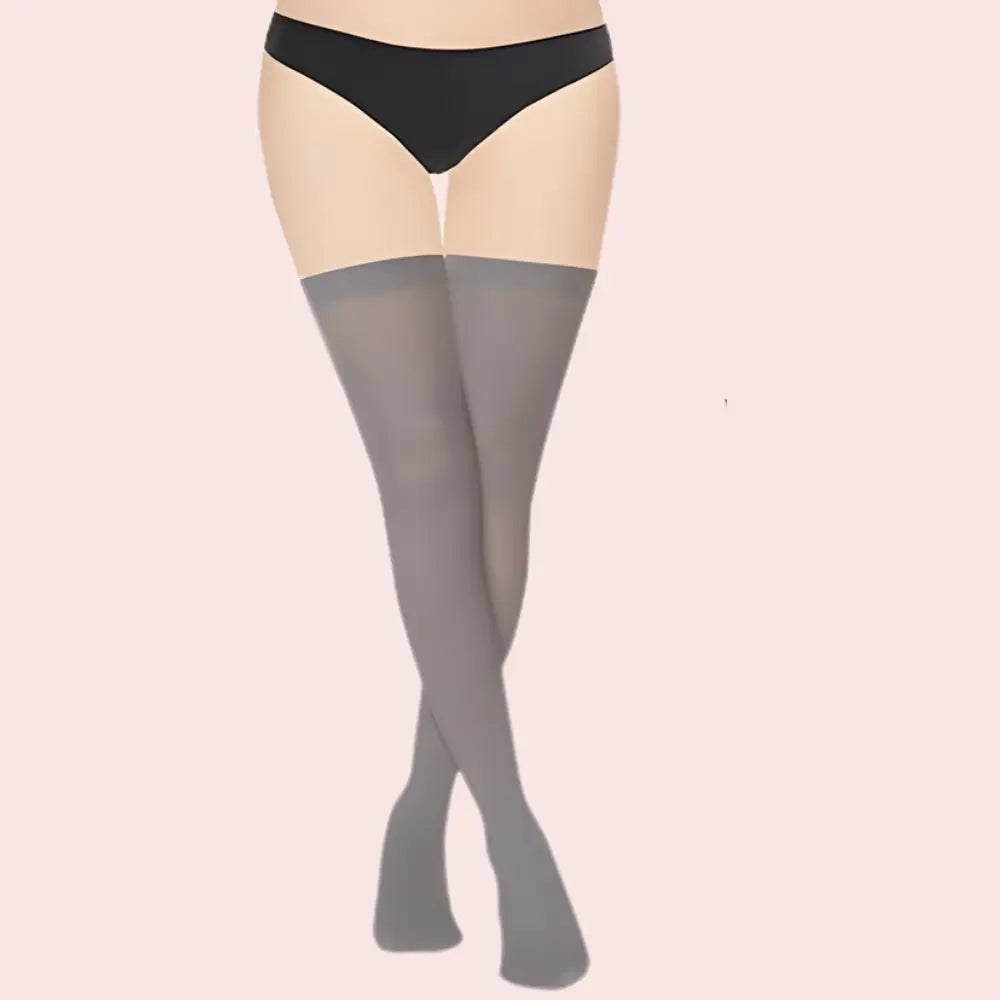 Soft Sheer Thigh-High Stockings – Pack of 2 (Brown & Grey Combo) Snazzyway
