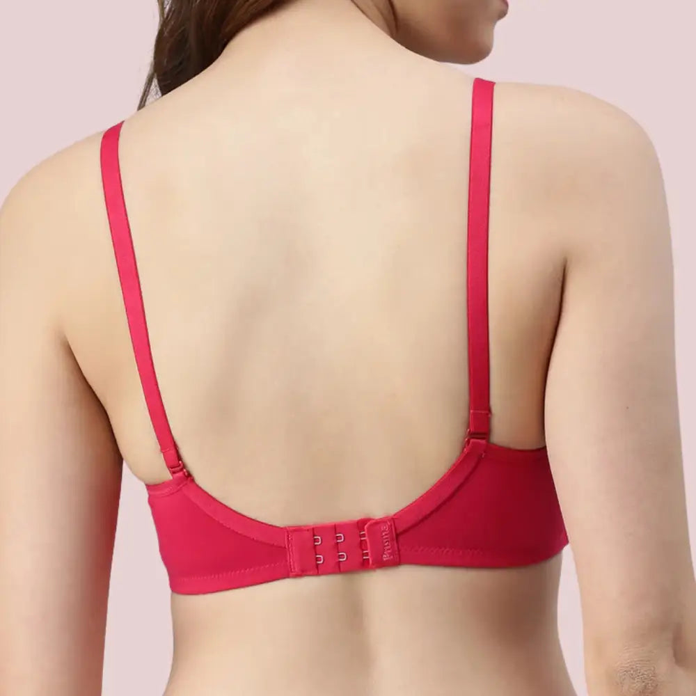 Passion Plunge – Red Seamless Padded Bra