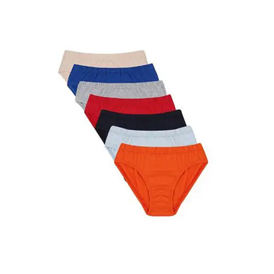 Plain Comfy Pack Of Seven Bikini Briefs