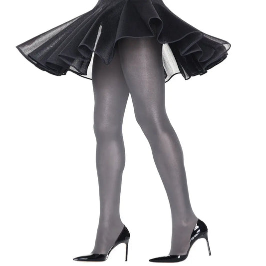 Hanes profiles silky sheer Grey pantyhose Snazzyway