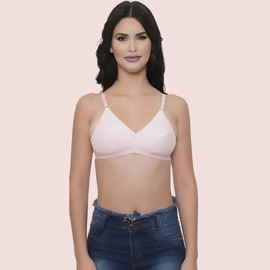 Breezy Comfort 2-Pack Cotton Summer Bra β Assorted Colors Snazzyway