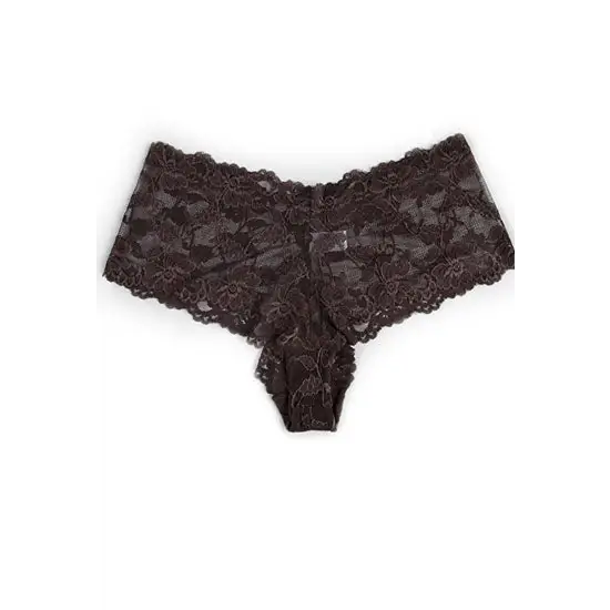 Sensual Brown Lace 2 Piece Panties - M / Brown
