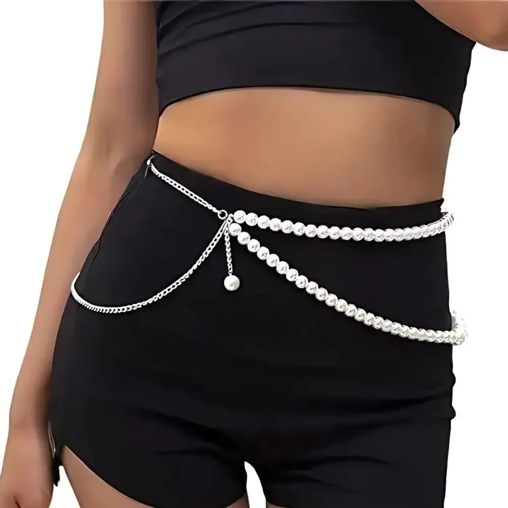 Sensuelle Pearl Radiance waist chain - One Size