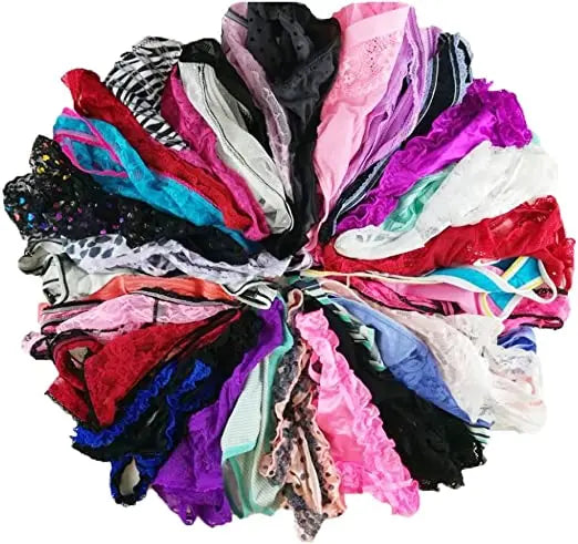 (Pk of 10) Mix Assorted Thongs for Women's Snazzyway