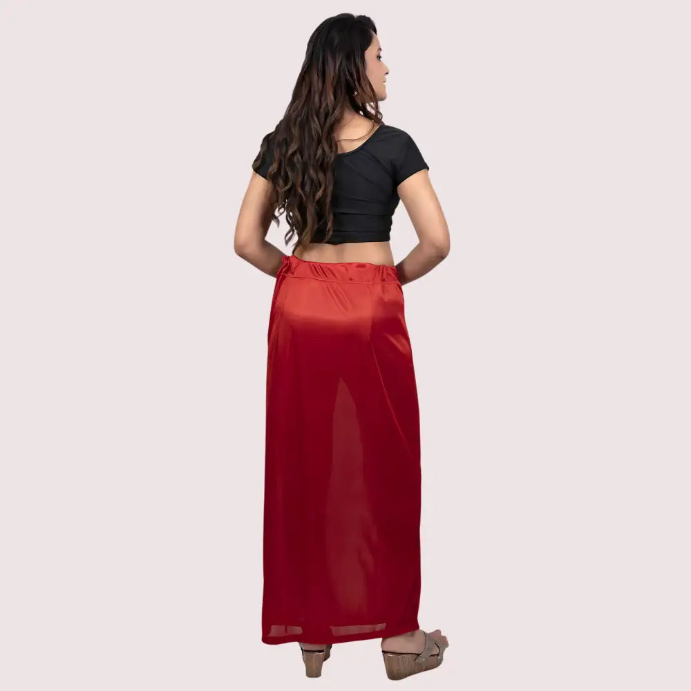 Women’s Glimmering silk Stretchable Underskirt for Sarees