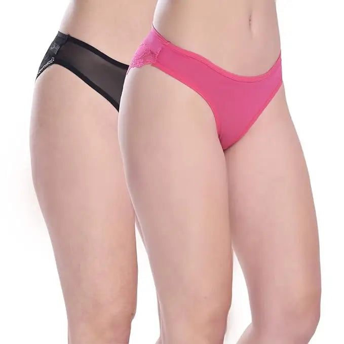 Women’s Transparent Lace Bikini Set - Pack of 2